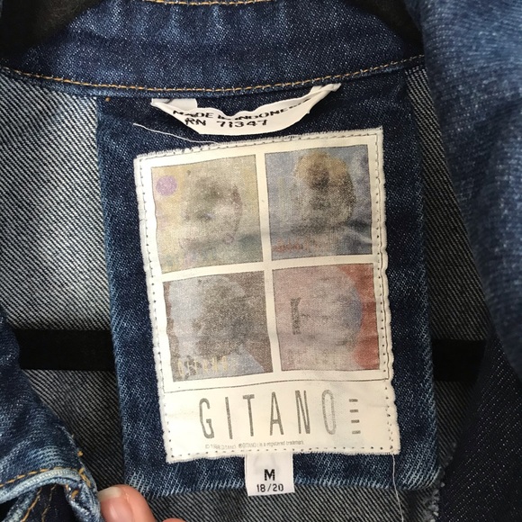 ❤️VINTAGE Gitano zip up denim jacket - Picture 5 of 7